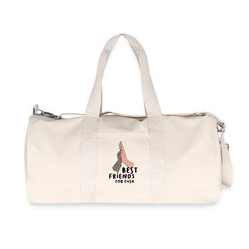 Best Friends Forever - Tierliebe High Five Design - Recycled Canvas Sports Bag by Stanley/Stella - natural - Front