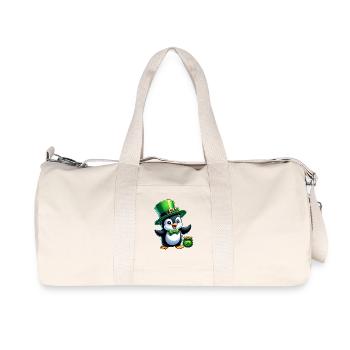 Pingouin de la Saint-Patrick : mignon - Sac de sport en toile recyclée Stanley/Stella - blanc naturel - Devant