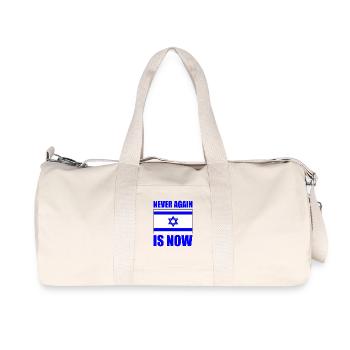 Never again is now - Recycelte Canvas-Sporttasche von Stanley/Stella - Naturweiß - Vorne
