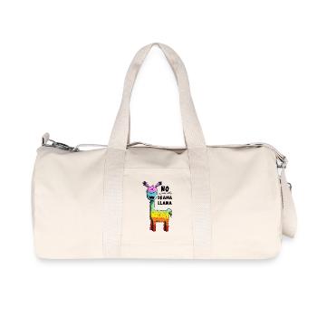 Rainbow No Drama Llama - Lama - Cadeau - Sac de sport en toile recyclée Stanley/Stella - blanc naturel - Devant