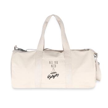 all you need is burgers - Recycled Canvas Sports Bag by Stanley/Stella - natural - Front