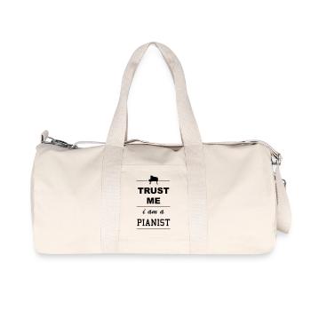 Trust me I'ma pianist 1c - Recycled Canvas Sports Bag by Stanley/Stella - natural - Front