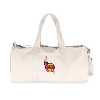 Smiley Burlesque Mask - Recycled Canvas Sports Bag by Stanley/Stella - natural - Front