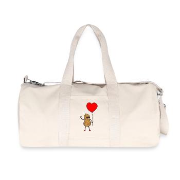 Ballon Peanut Nut Heart Love In Love - Sac de sport en toile recyclée Stanley/Stella - blanc naturel - Devant