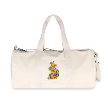 Weihnachtsgeschenke von den Sternen LGTB - Recycelte Canvas-Sporttasche von Stanley/Stella - Naturweiß - Vorne