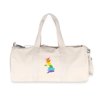 LGBTQ Great Britain - Recycled Canvas Sports Bag by Stanley/Stella - natural - Front