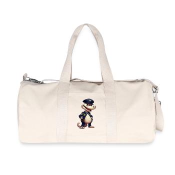 Police Crocodile - Recycled Canvas Sports Bag by Stanley/Stella - natural - Front