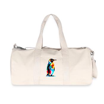 Pinguin - Recycelte Canvas-Sporttasche von Stanley/Stella - Naturweiß - Vorne