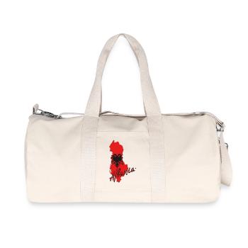 Albanian flag, Albanian pride - Recycled Canvas Sports Bag by Stanley/Stella - natural - Front