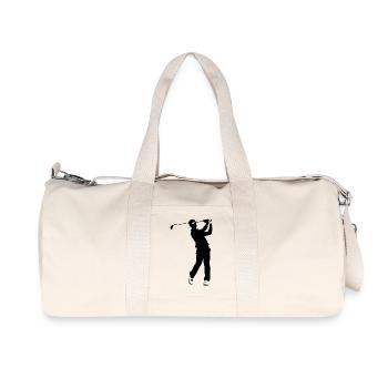 Golf Player - Sports Sticker - Recycelte Canvas-Sporttasche von Stanley/Stella - Naturweiß - Vorne