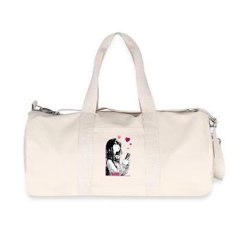 liebe - Recycelte Canvas-Sporttasche von Stanley/Stella - Naturweiß - Vorne