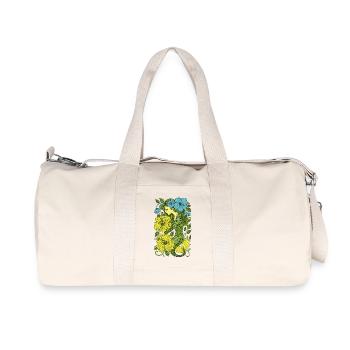 Retro Mermaid Vintage Ocean Vibes - Recycled Canvas Sports Bag by Stanley/Stella - natural - Front