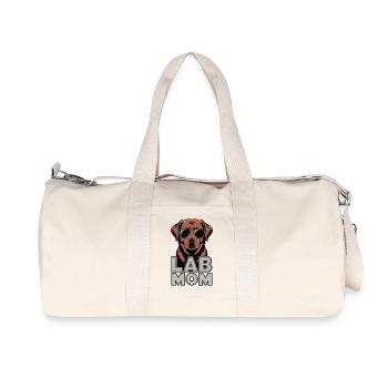 Fox red Labrador Mama Sonnenbrille - Recycelte Canvas-Sporttasche von Stanley/Stella - Naturweiß - Vorne