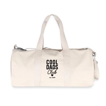 Cool Dads Club 2026 – Pour les futurs papas / nouveaux papas - Sac de sport en toile recyclée Stanley/Stella - blanc naturel - Devant
