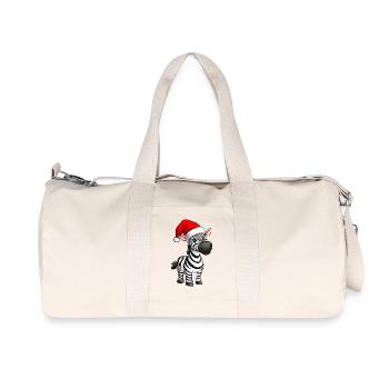 Noël des zèbres - Sac de sport en toile recyclée Stanley/Stella - blanc naturel - Devant
