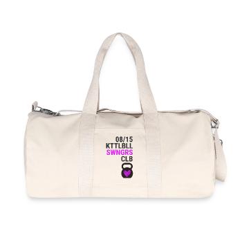 Kettlebell Heart Swingers 08/15 - Recycled Canvas Sports Bag by Stanley/Stella - natural - Front