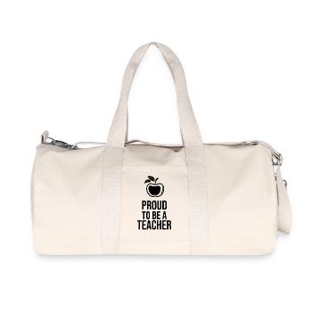 Stolz, Lehrer zu sein – Minimalistische Strichkunst-Ikone - Recycelte Canvas-Sporttasche von Stanley/Stella - Naturweiß - Vorne