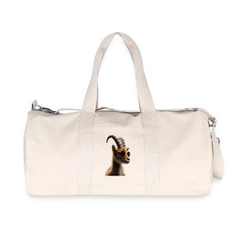 Capricorn Goat Alpine Ibex Capricorn Goats - Recycled Canvas Sports Bag by Stanley/Stella - natural - Front