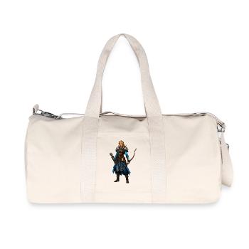Guerrier viking avec arc et cape de fourrure - Sac de sport en toile recyclée Stanley/Stella - blanc naturel - Devant