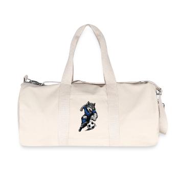 Wolf Storm Football Dribble - Recycled Canvas Sports Bag by Stanley/Stella - natural - Front