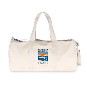 Dune du Pilat Sunset France - Sac de sport en toile recyclée Stanley/Stella - blanc naturel - Devant