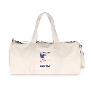 Shalom State Of Mind Star Drapeau des États-Unis - Sac de sport en toile recyclée Stanley/Stella - blanc naturel - Devant