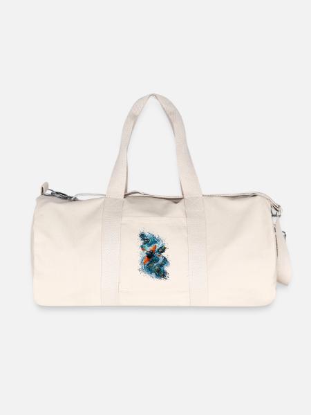 Schnellkajakfahren auf blauem Wasser - Recycelte Canvas-Sporttasche von Stanley/Stella - Naturweiß