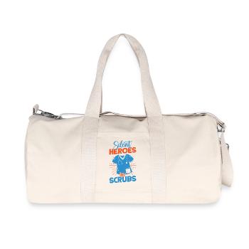 Anesthesiologist Heroes In Scrub Anesthesia - Recycled Canvas Sports Bag by Stanley/Stella - natural - Front