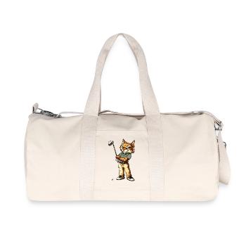 Luchs Golf - Recycelte Canvas-Sporttasche von Stanley/Stella - Naturweiß - Vorne