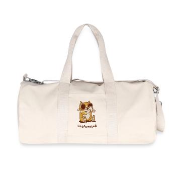 Catfeinated - Recycled Canvas Sports Bag by Stanley/Stella - natural - Front