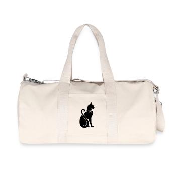 Chat égyptien - Sac de sport en toile recyclée Stanley/Stella - blanc naturel - Devant