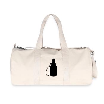 Biertankstelle - Recycelte Canvas-Sporttasche von Stanley/Stella - Naturweiß - Vorne