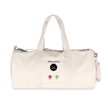Mon fusil m’appelle - Sac de sport en toile recyclée Stanley/Stella - blanc naturel - Devant