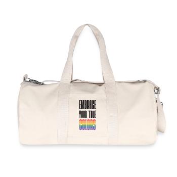 LGBT Pride Month - Embrace Your True Colors - Recycled Canvas Sports Bag by Stanley/Stella - natural - Front