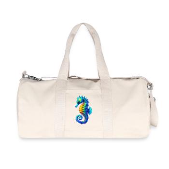 Seahorse - Recycled Canvas Sports Bag by Stanley/Stella - natural - Front