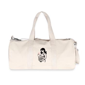 Coming Soon Baby Schwanger Schwangerschaft - Recycelte Canvas-Sporttasche von Stanley/Stella - Naturweiß - Vorne