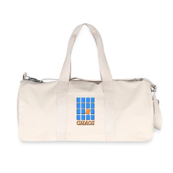 CHAOS – Désordre géométrique - Sac de sport en toile recyclée Stanley/Stella - blanc naturel - Devant