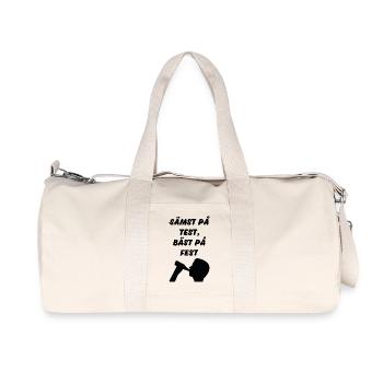 Class shirts Worst on test Best at party - Recycled Canvas Sports Bag by Stanley/Stella - natural - Front