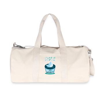 Whiskey Saying Whiskey Drinker Whiskey Lovers - Recycled Canvas Sports Bag by Stanley/Stella - natural - Front