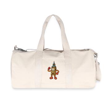 Großer sprechender Uhrenturm - Recycelte Canvas-Sporttasche von Stanley/Stella - Naturweiß - Vorne