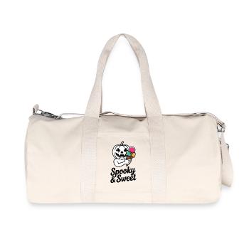 Halloweenkürbis mit Eiscreme - Recycled Canvas Sports Bag by Stanley/Stella - natural - Front