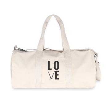 Passion pour le hockey sur gazon - Sac de sport en toile recyclée Stanley/Stella - blanc naturel - Devant