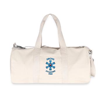 Sechs Zylinder Fan - Feuerwehr - Recycelte Canvas-Sporttasche von Stanley/Stella - Naturweiß - Vorne