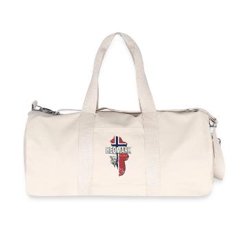 Carte rétro de la province de Hedmark Norvège - Sac de sport en toile recyclée Stanley/Stella - blanc naturel - Devant
