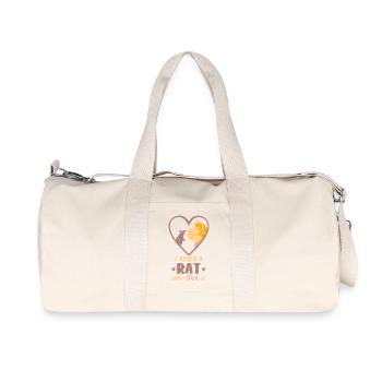 Rat, house rat, rat owner, rat lover - Recycled Canvas Sports Bag by Stanley/Stella - natural - Front