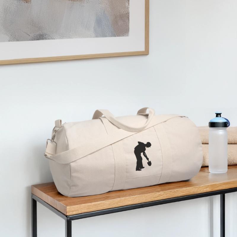 Hard Working Groundworker – Digging Crew Recycled Canvas Sports Bag by Stanley/Stella