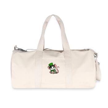 St. Patrick's Day Sweet Rat - Recycled Canvas Sports Bag by Stanley/Stella - natural - Front