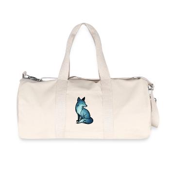 Soul Animal and Guardian Being: Fox - Recycled Canvas Sports Bag by Stanley/Stella - natural - Front