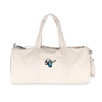 Cool Poodle Dabbing Stylish Design - Recycled Canvas Sports Bag by Stanley/Stella - natural - Front