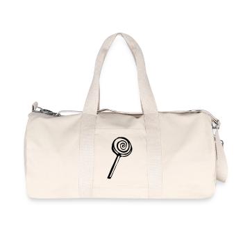Lolli Lutscher Design klassisch - Recycelte Canvas-Sporttasche von Stanley/Stella - Naturweiß - Vorne